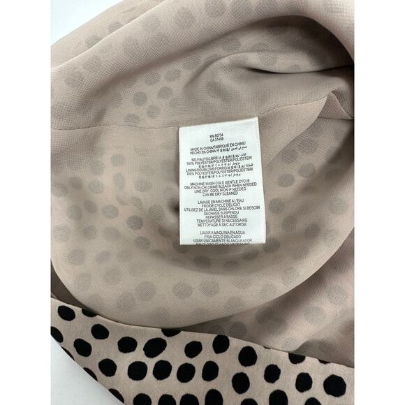 BCBGeneration Tan and Black Polka Dot Mini Skirt Size 8 - Picture 8 of 8